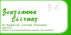 zsuzsanna csirmaz business card